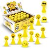 Liberty Imports 24 PCS Jumping Emoticon Popper Spring Launchers LED Light Up Toy Bouncy Party Favors Supplies and Goodie Bag Fillers for Kids, Toddlers (Classic Edition)