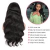 Transparent 13x6 Hd Lace Front Wigs Human Hair, Pre Plucked Bleached Knots Brazilian Virgin Glueless Human Hair Wigs Natural Black Body Wave 180 Density Human Hair Lace Front Wigs for Black Women