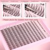 Goddvenus Wispy Lash Clusters Kit 11-16 mm Lash Extension Kit Cluster Eyelash Extension Natural Individual Lashes CD Curled Eyelash Clusters with Lash Bond and Seal and Lash Tweezers for DIY at Home