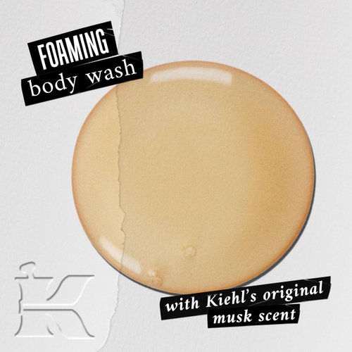 Kiehl's Original Musk Bath & Shower Liquid Body Cleanser, Foaming Body Wash, Leaves Skin Soft & Sensuously Fragranced, with Aloe Vera & Glycerin, Unisex Scent - 8.4 fl oz