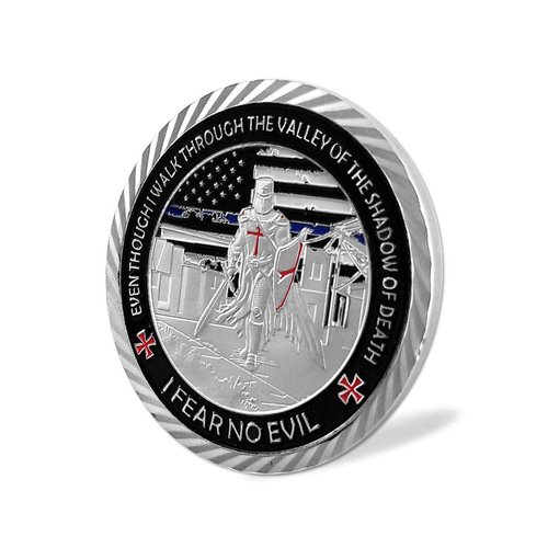 US Police Officers Challenge Coin Thin Blue Line Law Enforcement Commemorative Coins