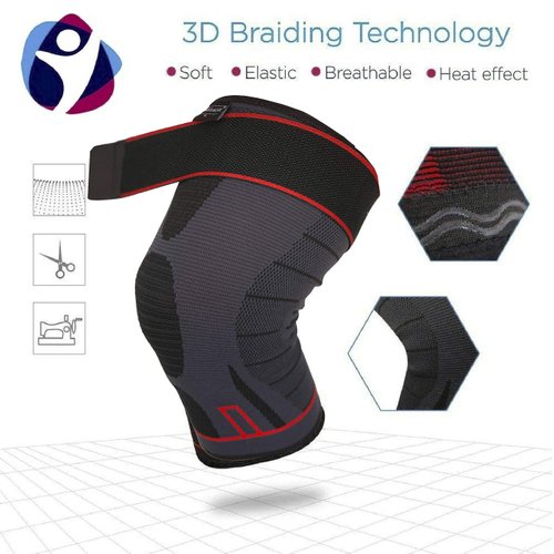 ArthritisHope Knee Compression Sleeve with Strap for Men and Women (5XL) - Plus Size Knee Brace with Adjustable Strap for Optimized Fit & Support. Relieves Arthritis Pain, bone on bone, Meniscus Tear, ACL, Patellar Tendonitis and Inflammation.