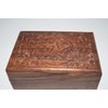 Nature's Enlightenment Pentacle Carved Wooden Box #2- Tarot Cards, Crystals, Altar Supplies,