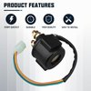 LOCOPOW GY6 Starter Solenoid Relay for 4-Stroke 50cc 110cc 125cc 150cc 200cc 250cc 90cc Chinese ATV Dirt Pit Bike Scooter Go Kart Quad Moped Taotao Roketa Coolster SSR Apollo Four Wheel Part Coleman
