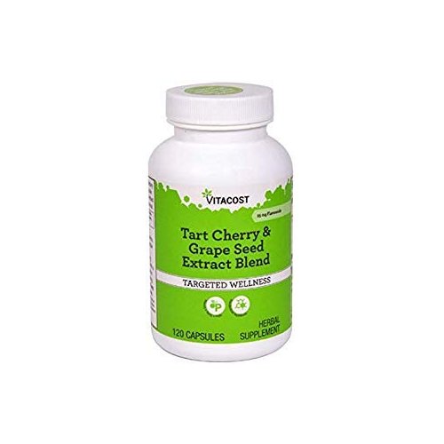 Vitacost Tart Cherry & Grape Seed Extract Blend - Standardized -- 120 Capsules