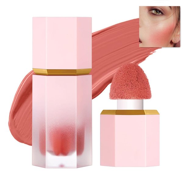 Cheek Gel Cream Liquid Blush Makeup, Soft Lightweight Breathable Feel, Long-Wearing, Smudge Proof, Natural-Looking, Skin Tint Blush Makeup (#103 DEVOTED)