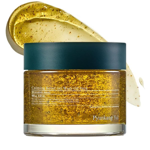 Pyunkang Yul [PKY] Calming Relief Gel Wash Off Pack 100g, Soothing & Refreshing Gel Mask for Sensitive Skin