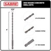 Sabre Tools 5/32 Inch x 6 Inch Masonry Drill Bit, Carbide Tipped 10-Pack for Concrete, Brick, Stone, 1/4” Hex Shank, Impact Performance (5/32" x 6", 10)