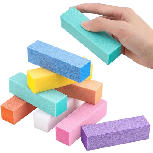 18 Count Nail Files and Buffers Set 100/180 Grit Fingernail Files Nail Buffing Block Double Sided Emery Boards for Natural and Acrylic Nails