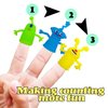 20 Pcs Finger Puppets Toys,Funny Colorful Monster Stretchy Finger Puppets,Soft Rubber Finger Doll Toys for Children's Party Favors