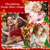 Beleki Christmas Hair Clips for Girls 6Pcs Cute Snap Hair Clips Christmas Hair Accessories Christmas Headdress Decoration for Girls Women Kids New Year Gifts