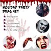 8 Colors Face Body Paint Kit, Halloween SFX Makeup, Black White Red Face Paint + SFX Fake Blood Washable + Fake Skin Imitation, Body Painting Kit for Halloween SFX Makeup Cosplay Joker Costume Part