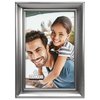 Malden International Designs Concourse Pewter Metal Picture Frame, 5x6, Silver