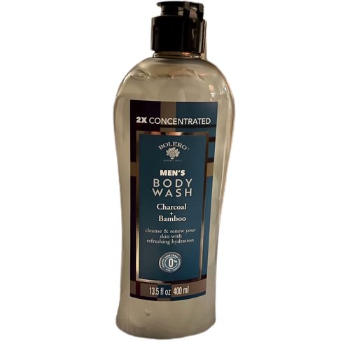 Bolero Men's Body Wash Charcoal +Bamboo