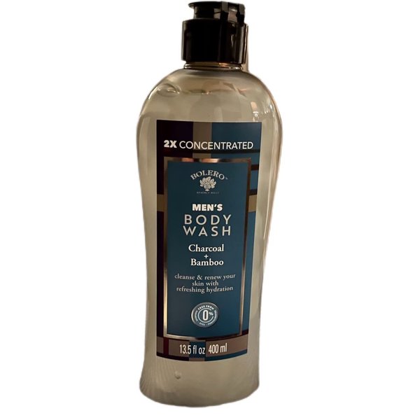 Bolero Men's Body Wash Charcoal +Bamboo