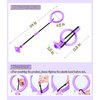SIERLIKY Skip Ball for Kids, Foldable Ankle Skip Ball Colorful Light Flashing Jumping Ring, Fitness Jump Rope Sports Swing Ball, for Children Adults Boys Girls Toy (Purple)