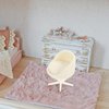 TOYANDONA 4pcs Dollhouse Armchair Miniature Office Chair Dollhouse Rotatable Chair Miniature Chairs Dollhouse Egg Chair Miniature Stool Mini Stool Doll House Decors White Set Furniture Abs