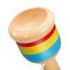 TOODOO 2 Pieces Jacks Game with Ball Paddle Ball with String Cup and Ball Game Mini Wood Catch Ball, Hand Eye Coordination Ball Catching Cup