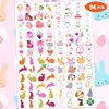 8 Sheets (96PCS) Bunny Tattoo Stickers Themed Birthday Party Supplies Decorations Favors Decor for Kids Girls Boys Gifts Classroom School Prizes Rewards