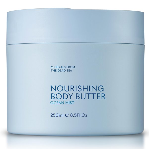 SEACRET OCEAN MIST BODY BUTTER: Hydrating Body Moisturizer Cream with Shea and Cocoa Butter, Vitamins E & C, and Dead Sea Minerals for All Skin Types, 8.5 FL. OZ, Ocean Mist