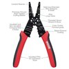 WGGE WG-015 Professional 8-inch Wire Stripper/wire crimping tool, Wire Cutter, Wire Crimper, Cable Stripper, Wiring Tools and Multi-Function Hand Tool.