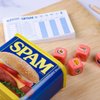 YAHTZEE Spam Brand | Collectible Yahtzee Game as Iconic Spam Can with Custom Dice | Dice Featuring Fried Spam, Spam Musubi, Spam Fries | Travel Yahtzee Game & Dice Game