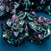 ARUOHHA DND Metal Dice Set Purple Green Dungeons and Dragons Dice with Box, 7PCS Leaf Design D&D Dice Handmade Polyhedral Dice RPG D and D Role Playing Games Dice D20 D12 D10 D8 D6 D4