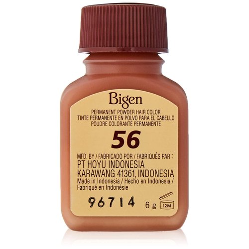 Bigen Permanent Powder Hair Color 56 Medium Brown 1 ea (Pack of 5)