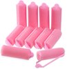 Zhehao 36 Pcs Pink Foam Sponge Hair Rollers 2.76 Inch Small Flexible Sleeping Hair Curlers Soft Hairdressing Curlers for Women Hair Styling(2 cm Diameter,Pink)