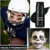 CAHIUYOA Black Face Body Paint Stick,Clown Black Makeup Eye Black Stick,Professional Joker Zombie Vampire Skeleton Cosplay Halloween SFX Makeup Sticks for Adults Children