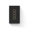 LIFX Smart Switch, 4 Button in-Wall Wi-Fi Smart Touch Glass Switch (Black)