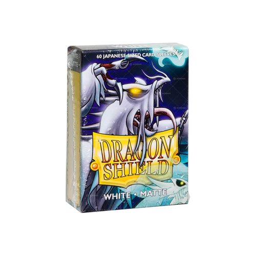 Arcane Tinman Dragon Shield Japanese Size Sleeves – Matte White 60CT - Card Sleeves Smooth & Tough - Compatible with Pokemon, Yugioh, & More– TCG, OCG,8 Inch,ART11105