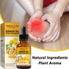 12 Pack Ginger Oil Lymphatic Drainage Massage Oil, Vitamin E Oil For Skin, Belly Lymphatic Drainage Ginger Oil -Arnica Ginger Oil for Lymphatic Drainage,Warming Sore Muscle Massage Oil Plant Aroma Oil