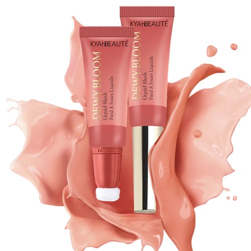 Liquid Blush, Blush Beauty Wand with Cushion Applicator, Silky Cream Blush Stick Makeup, Beauty Liquid Blush for Cheeks Eyes Lips, Natural Matte Finish, Moist Smooth Lightweight Breathable (101# Ravishing)
