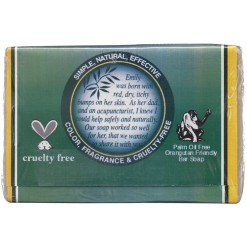 EMILY Soap Bar Natural Unscented Skin Soothing, 4 OZ