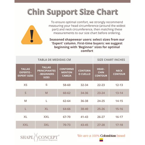 Shape Concept Chin Strap Support Band Neck Bandage Face Chin High Compression