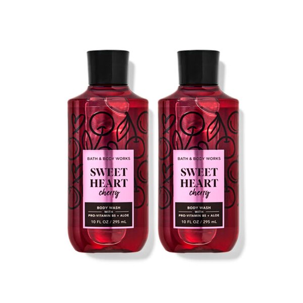 MYT BBW - Bath and Body - SweetHeart Cherry Body Wash 10 oz (Pack of 2)