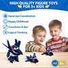 Super Wings Transformer Toys, 5 In Agent Chase Airplane Transformer Figures Toys, 2 In 1 Mode Rescue Bots Action Figure Toys for 3-5 Year Old Boys Girls, Fun Plane Toys for Toddlers Kids Age 3 4 5 6 7