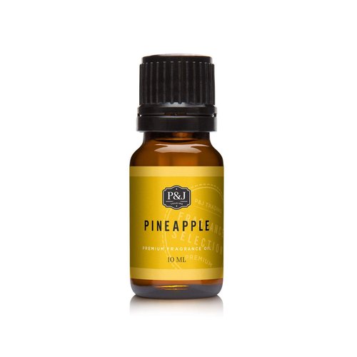 P&J Fragrance Oil | Pineapple Oil 10ml - Candle Scents for Candle Making, Freshie Scents, Soap Making Supplies, Diffuser Oil Scents