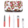 My Beauty Spot Manicure Set Soft Touch Manicure Kit For Women 6pcs Stainless Steel Travel Nail Kit With Case Beauty Care Essentials Collection
