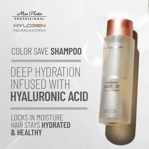 HY Loren Color Save Hair Shampoo with Hyaluronic Acid for Color Treated Hair, Shampoo for Damaged hair, SLS/SLES Free, Hydrating Shampoo, To Prevent Color Fading, 500ml