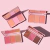 KimChi Chic Beauty Cheeky 3Some Blush Trio, Blush Makeup Palette with 3 Colors, Use Individually or Blend All Shades for Custom Look, 01 Just A Pinch, 0.47 oz