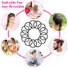 Anezus 250 Pcs Black Elastics Small Hair Ties Elastics Small Hair Rubber Bands Accessories Ponytail Holders for Women Girls Baby Toddlers Men with Thick Straight Curly Hair, 3 mm