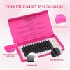 Lash Extensions 4D Eyelash Extensions W Lashes 0.07mm Thickness D Curl Lashes Mix 8-15mm Soft Lash Trays Pestañas Pelo a Pelo Natural Matte Black False Eyelashes Individual Lashes(W-4D-0.07-D,8-15mm)