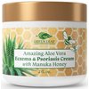 Manuka Honey Eczema Cream (2oz) Moisturizing Lotion Treatment For Psoriasis Relief - Itchy, Dry Skin Rash Healing Ointment - Skin Soothing Moisturizer For Kids, Adults, Baby Ultra Strength Honey Creme