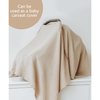 Konssy Muslin Nursing Cover for Breastfeeding, 360° Full Privacy Breathable 100% Cotton Breastfeeding Cover, Multi-use Carseat Canopy