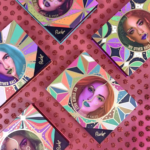 My Other Half Duo Shade Face Palette - Double Faced by Rude Cosmetics for Women - 0.4 oz Makeup