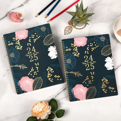 2024-2025 Planner - July 2024 - June 2025, Academic Planner 2024-2025, Weekly & Monthly Spreads, 8'' x 10", Tabs, Twin-wire Binding, Check Boxes