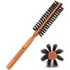 SUNBIRD Wild Boar Bristle Small Round Brush Hair Brush - For Men, Women, Kid, Dry, Wet, Fine, Thick, Curly Hair Styling, Adding Hair Volume and Shine