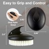 Dry Brushing Body Exfoliating Brush, Anti Slip Body Scrubber for Shower, Never Mold Shower Body Cleaning Brush for Deep Cleansing & Soften Skin, Improve Circulation, Reduce Ingrown Hairs(1 Pack-Black)